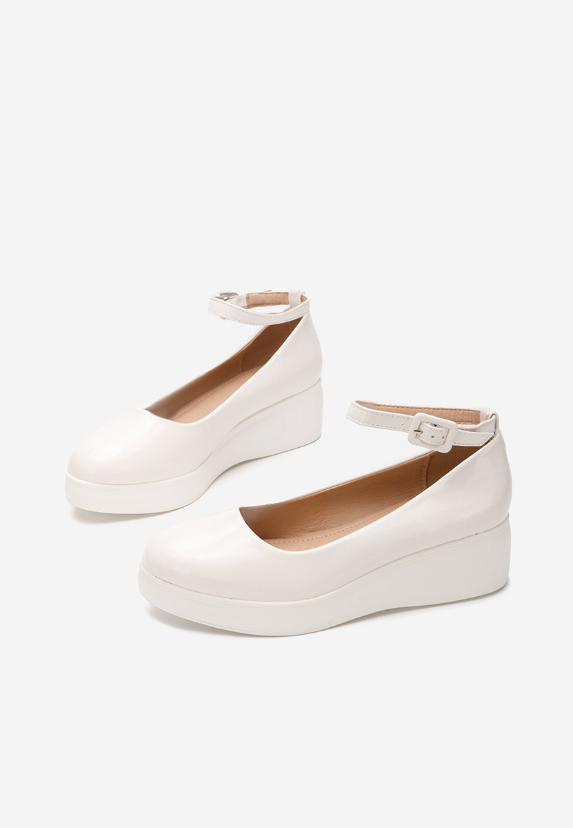 Evelyne v2 fehér platform félcipő