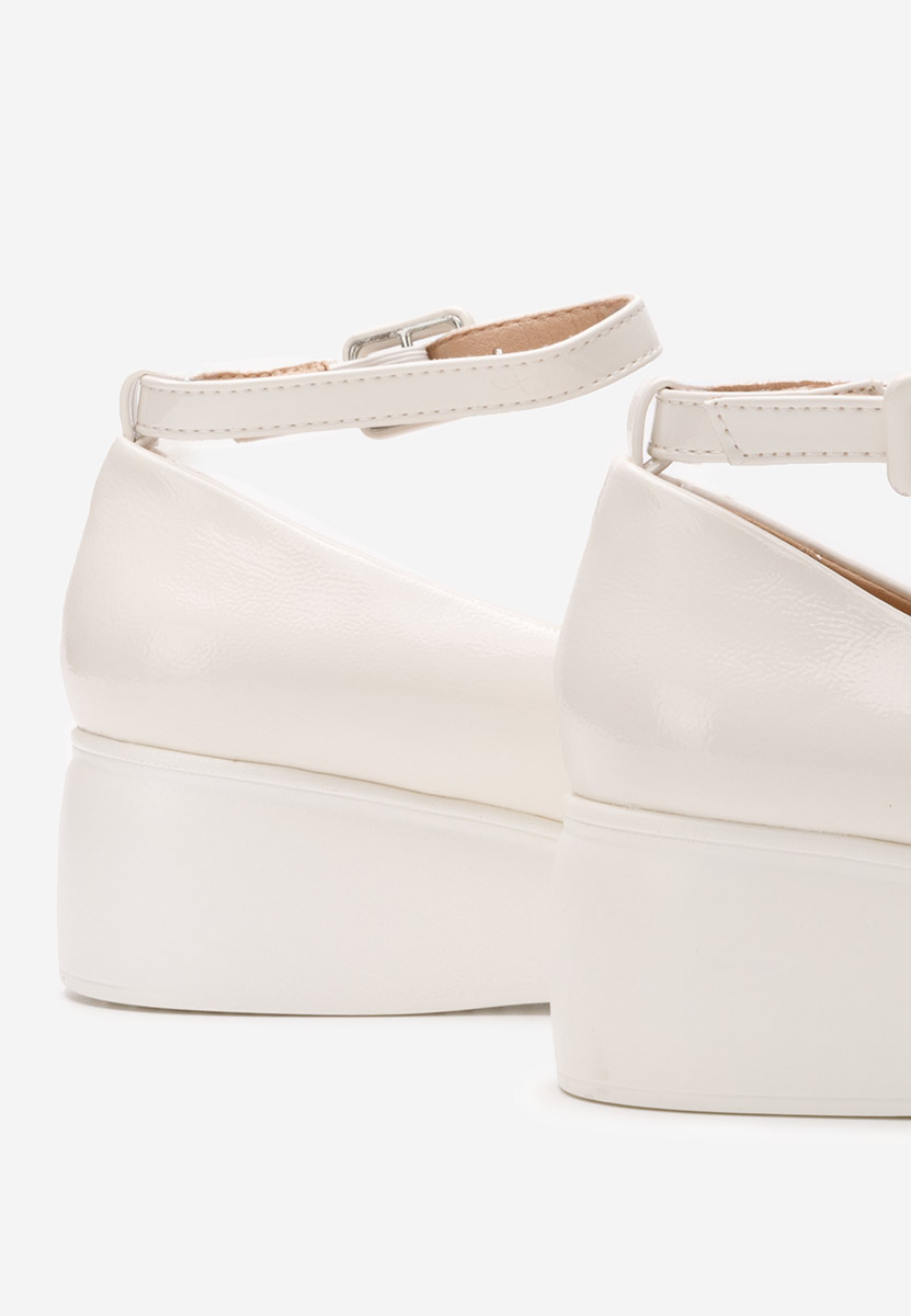 Evelyne v2 fehér platform félcipő