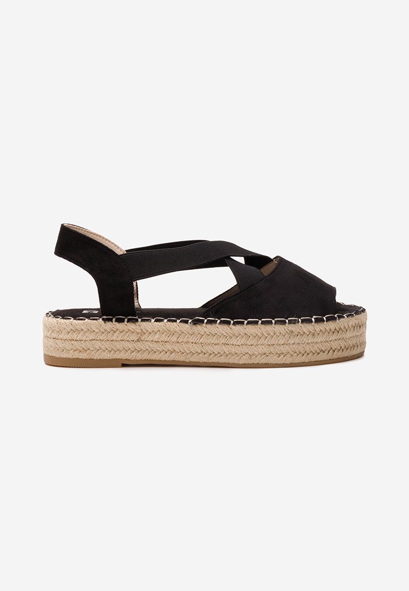 Nola fekete espadrilles szandál