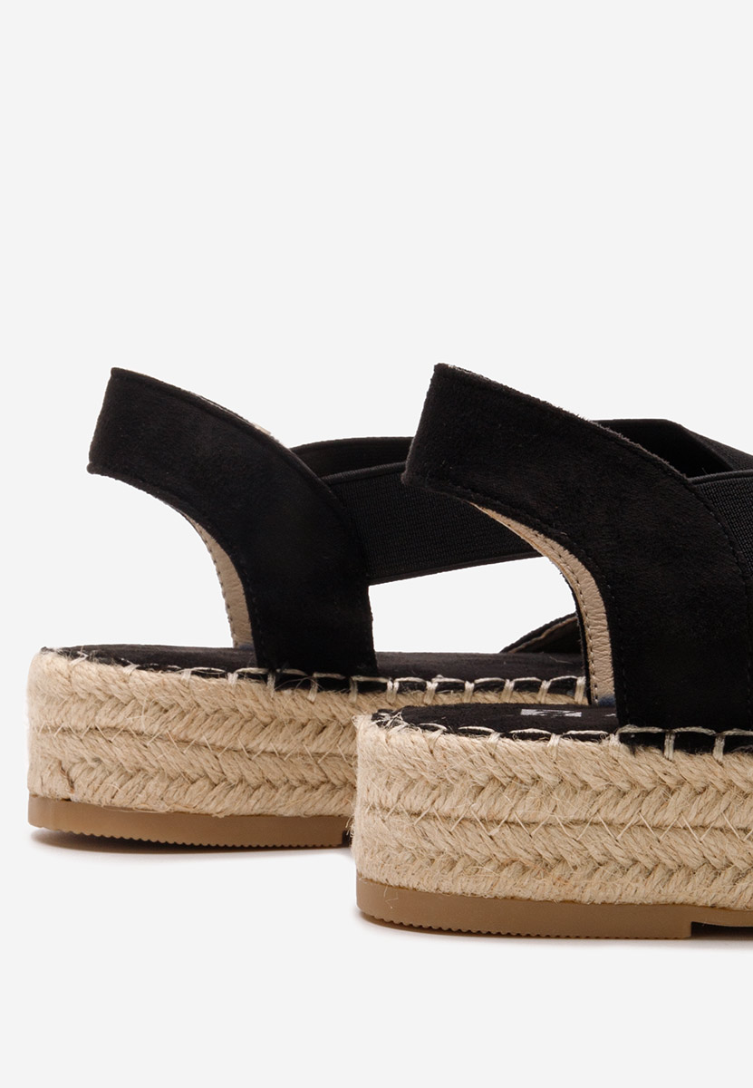 Nola fekete espadrilles szandál