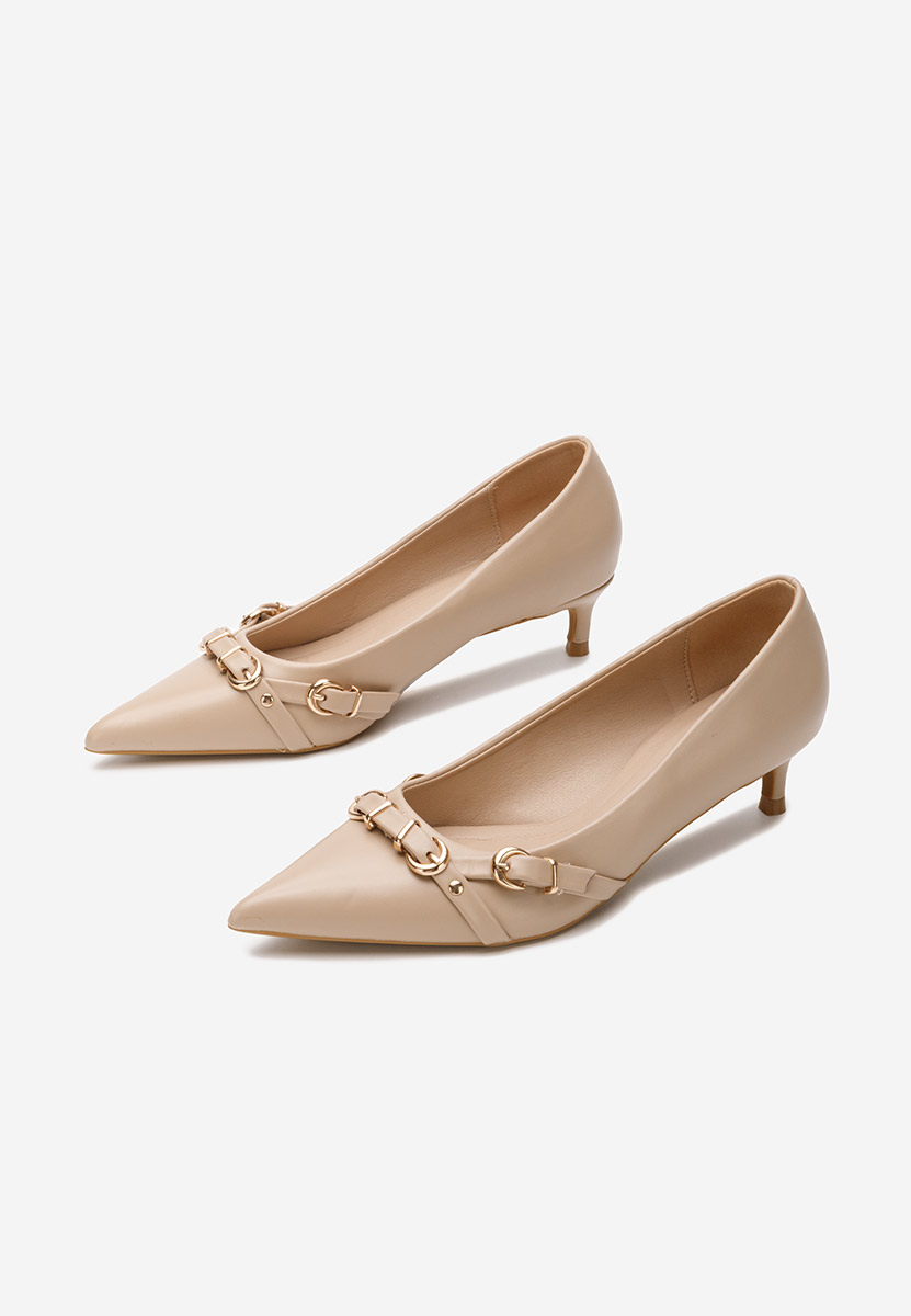 Zelma bézs tűsarkú cipő 