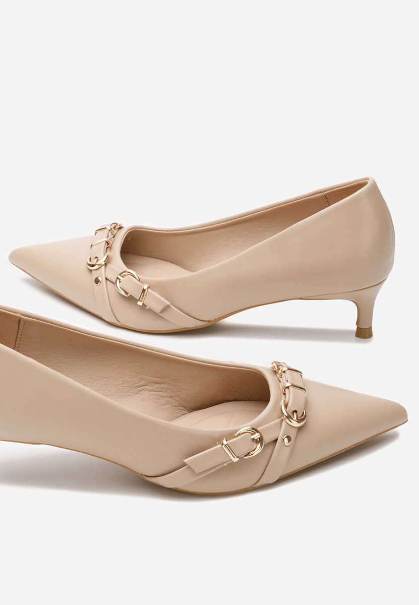 Zelma bézs tűsarkú cipő 