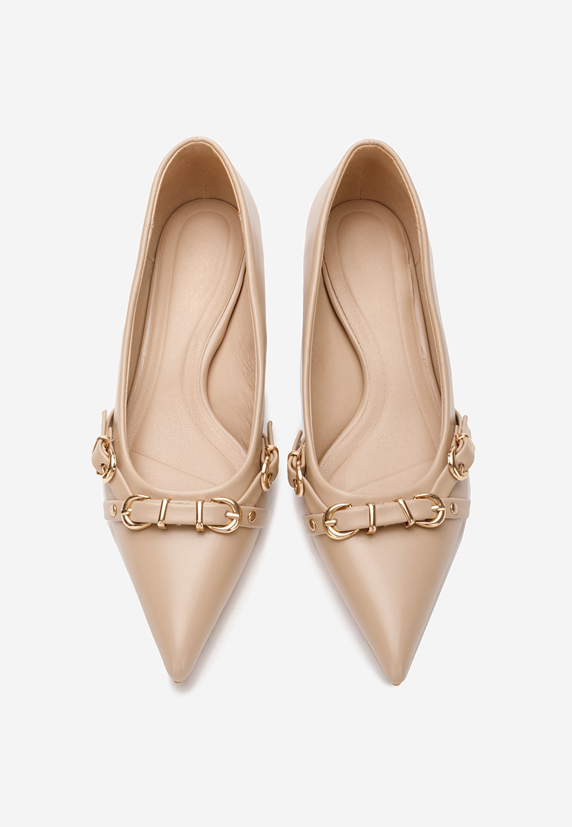 Zelma bézs tűsarkú cipő 