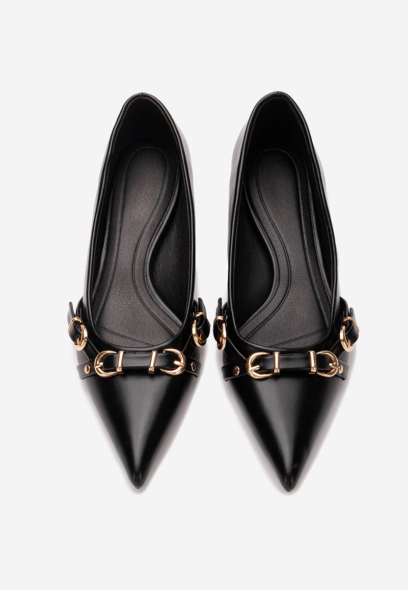 Zelma fekete tűsarkú cipő 