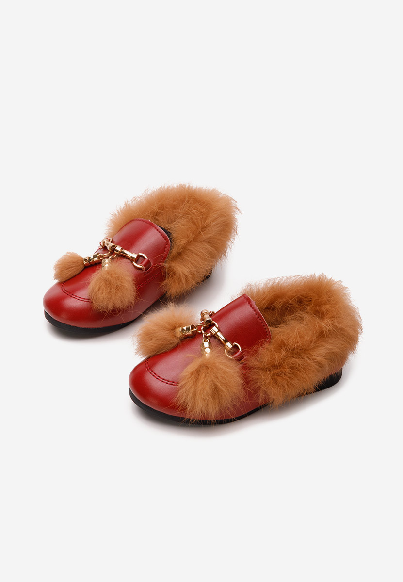 Emerly piros lány mokaszin