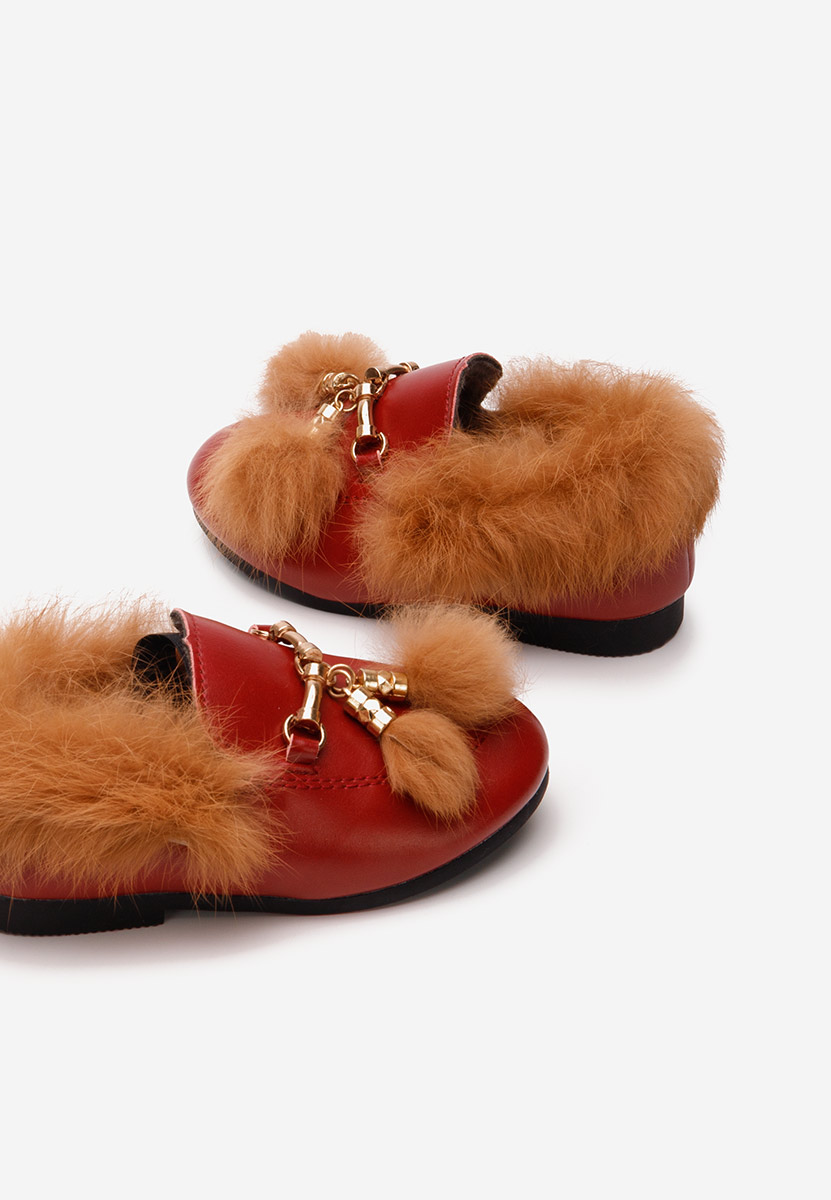 Emerly piros lány mokaszin