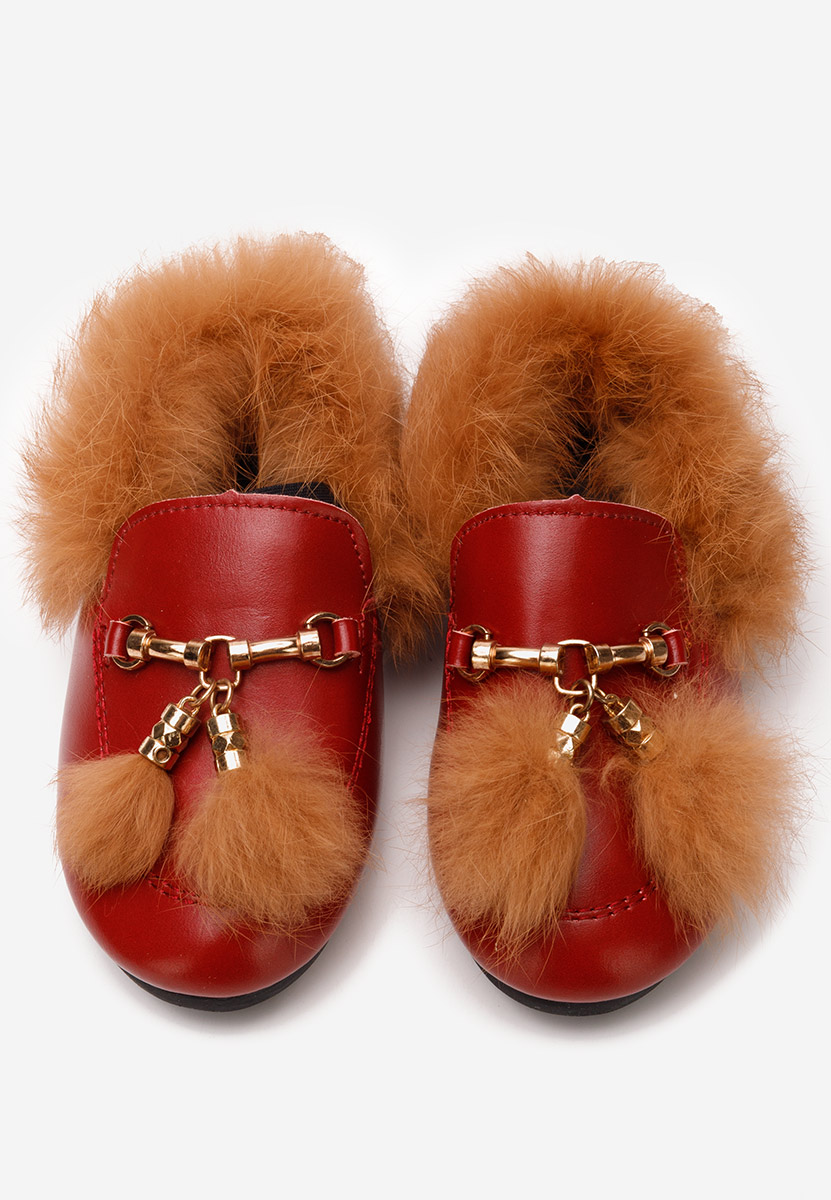 Emerly piros lány mokaszin