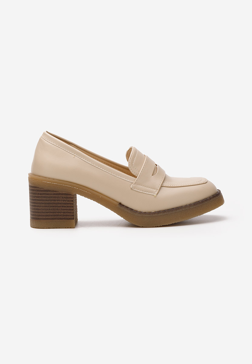 Pheona bézs női loafer cipő