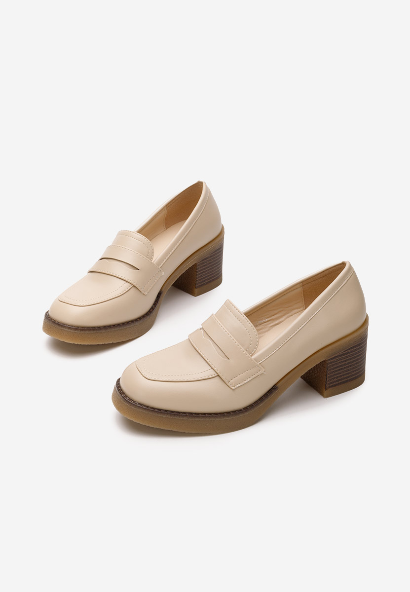 Pheona bézs női loafer cipő