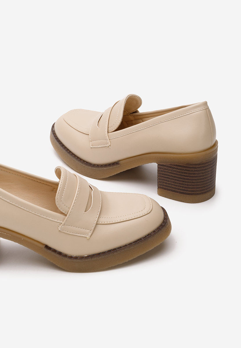 Pheona bézs női loafer cipő