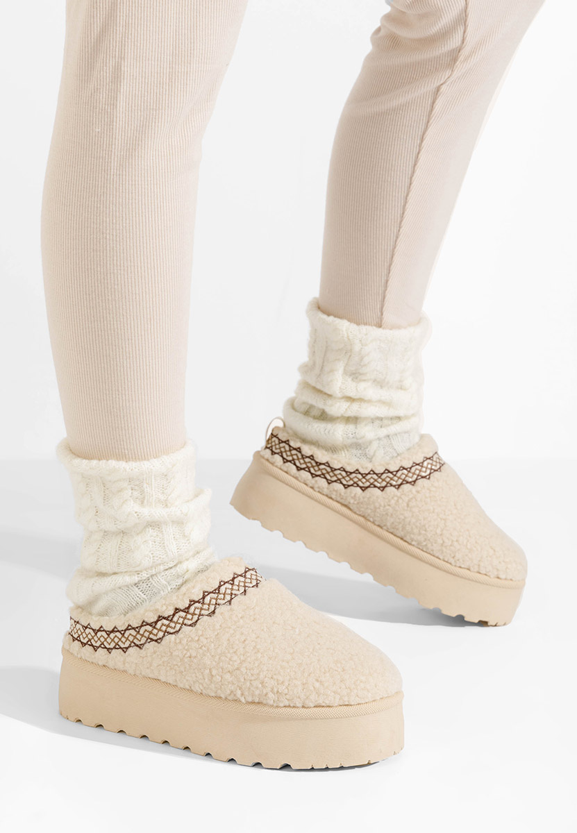 Aronna bézs női papucs