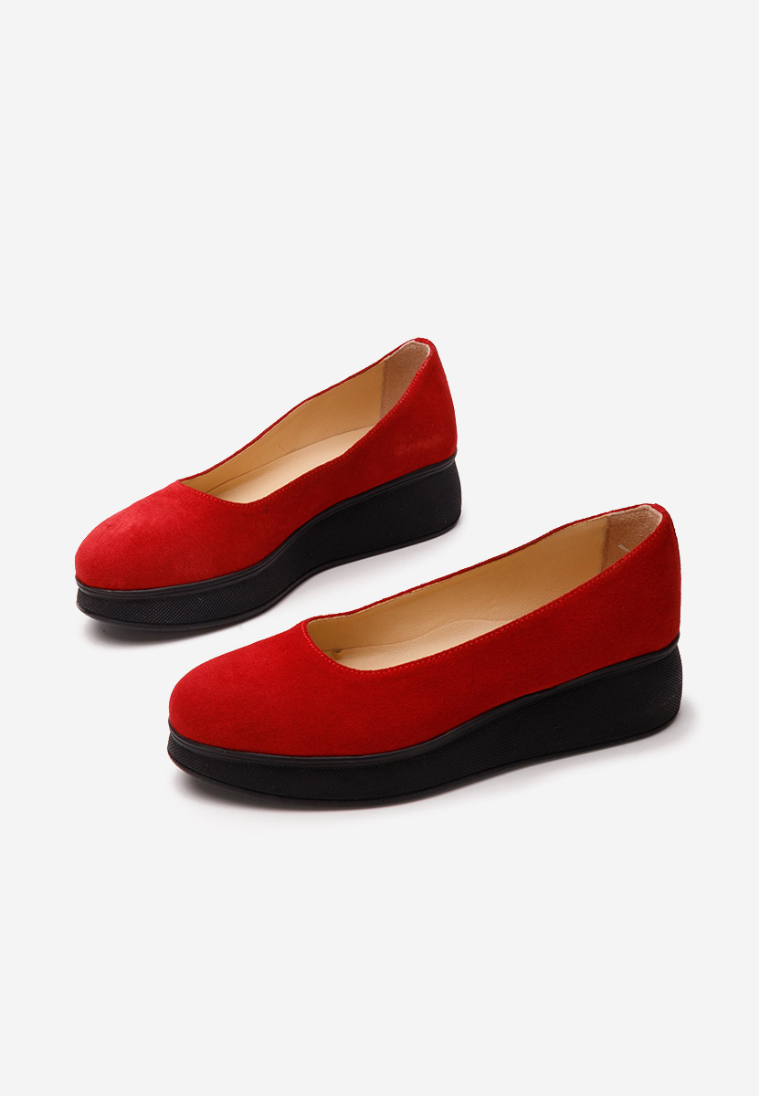 Cantoria v2 piros telitalpú platform cipő