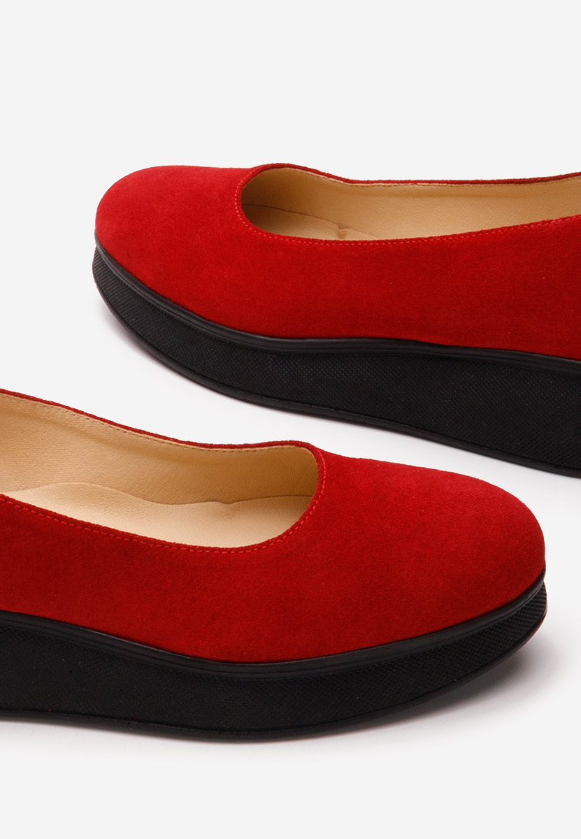 Cantoria v2 piros telitalpú platform cipő