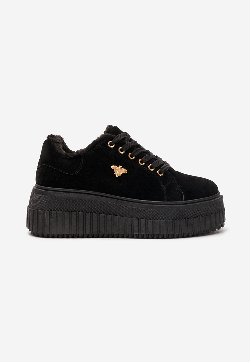 Arriel fekete telitalpú platform sneaker