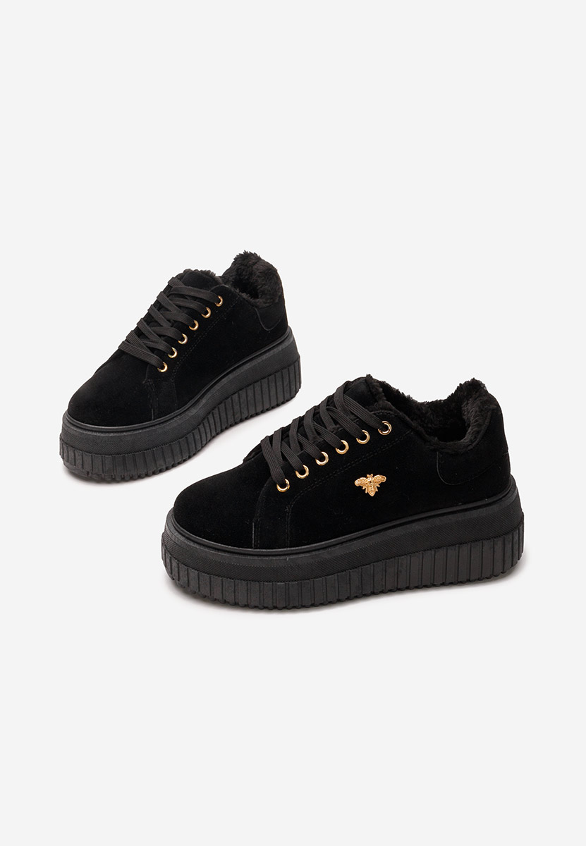 Arriel fekete telitalpú platform sneaker