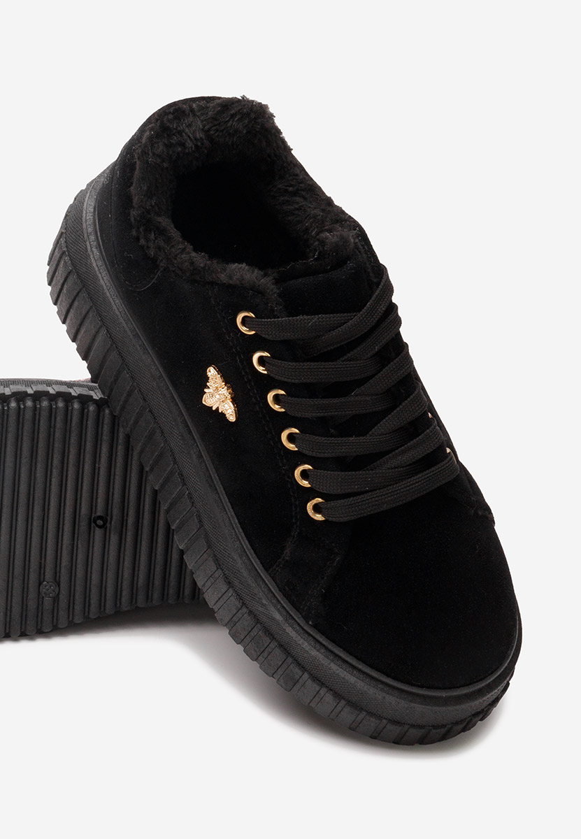 Arriel fekete telitalpú platform sneaker