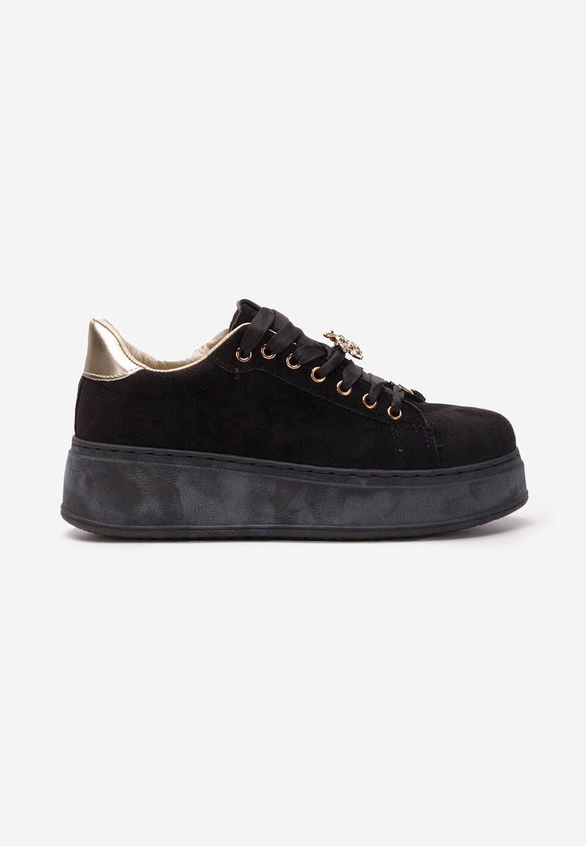 Kyira fekete telitalpú platform sneaker