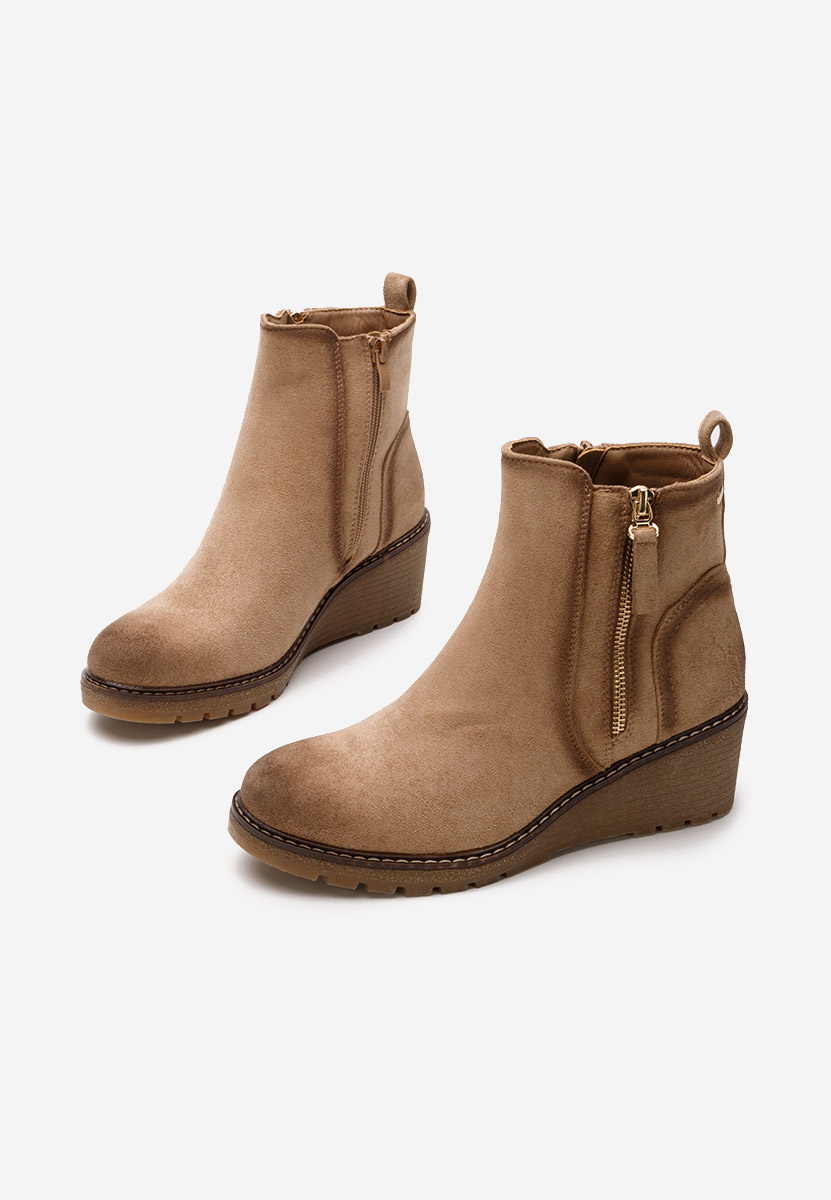Odores v2 khaki női platform bokacsizma 