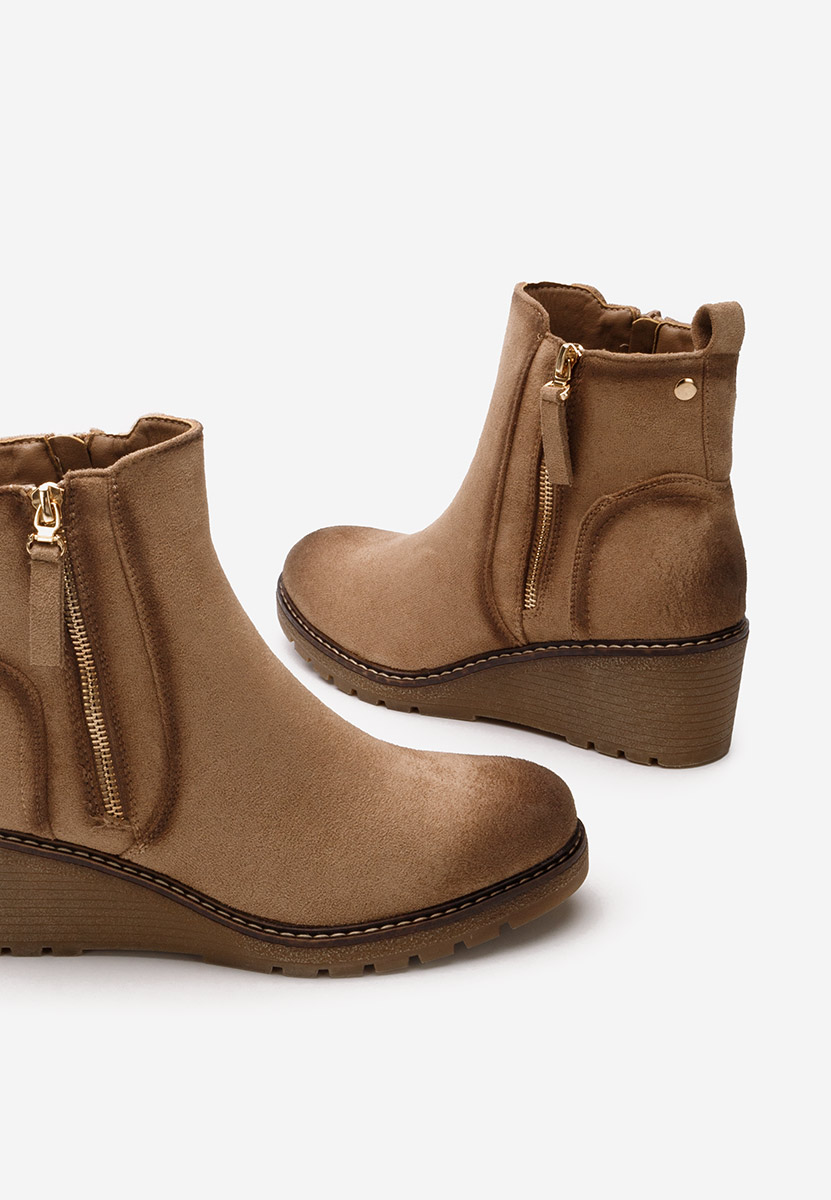Odores v2 khaki női platform bokacsizma 