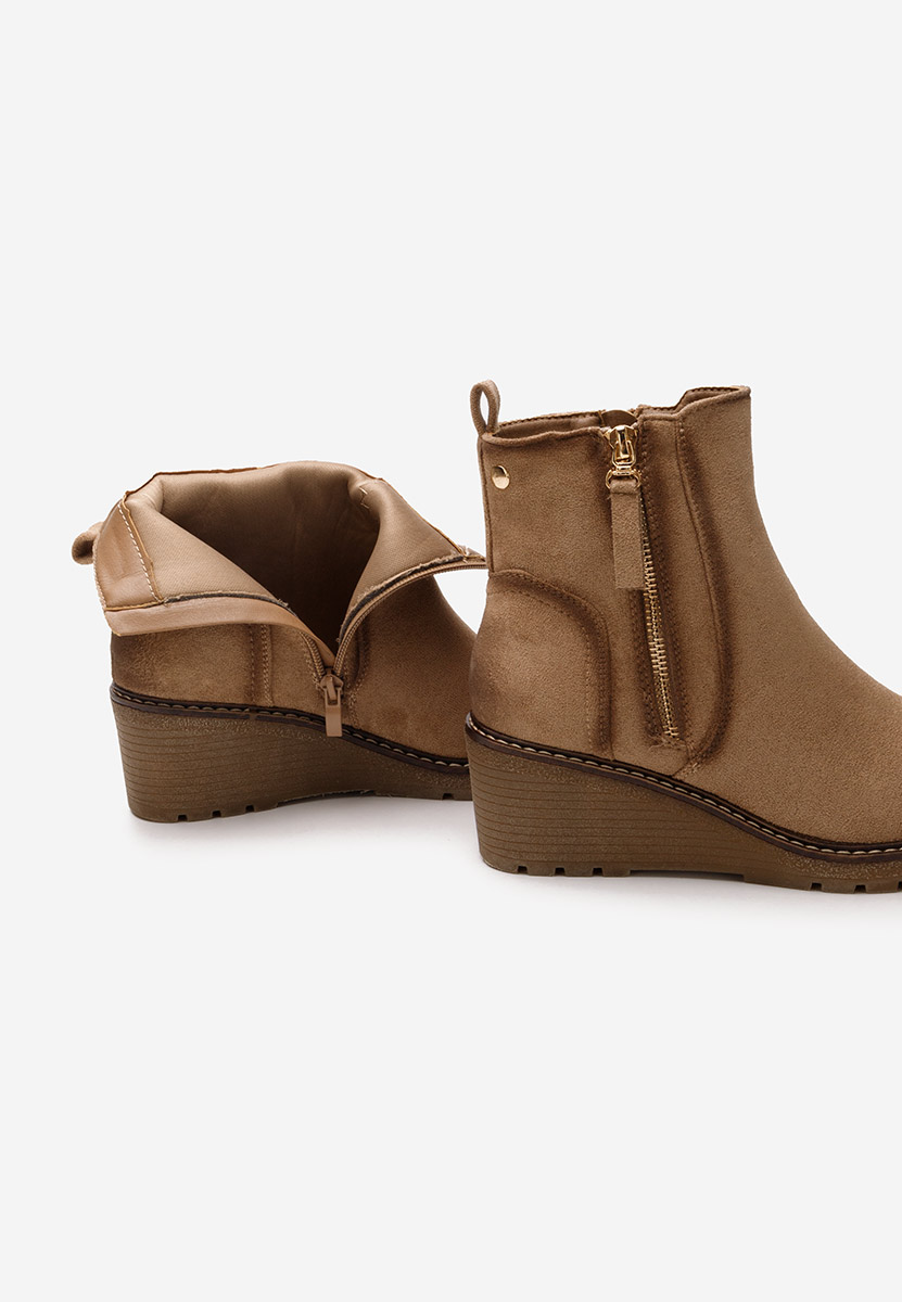Odores v2 khaki női platform bokacsizma 