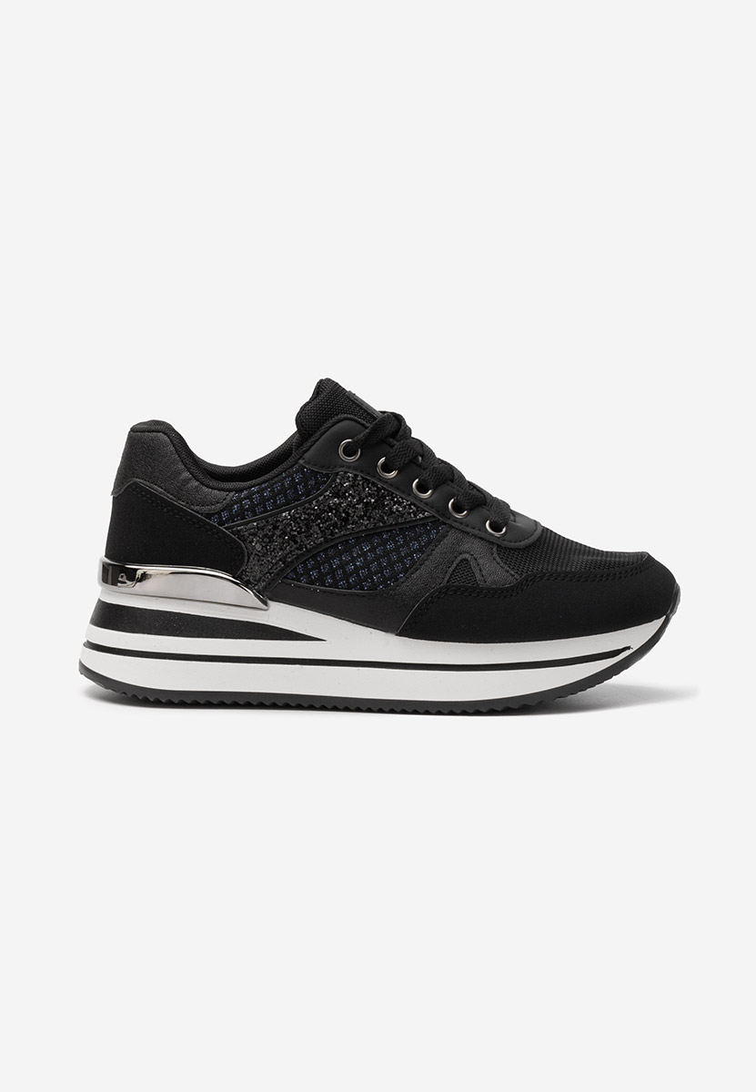 Camora fekete platform sneaker cipő 