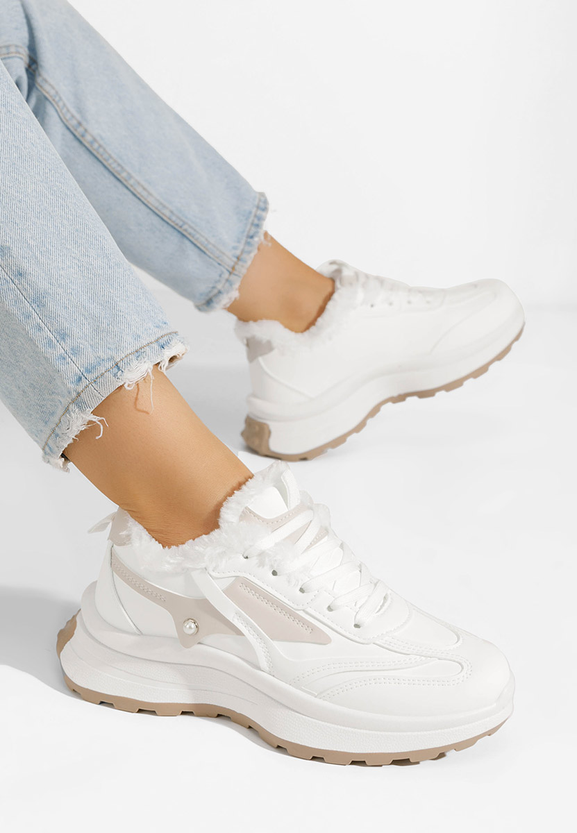 Elliza fehér női téli tornacipők