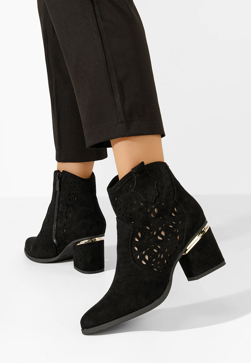 Anemone fekete őszi női bokacsizma