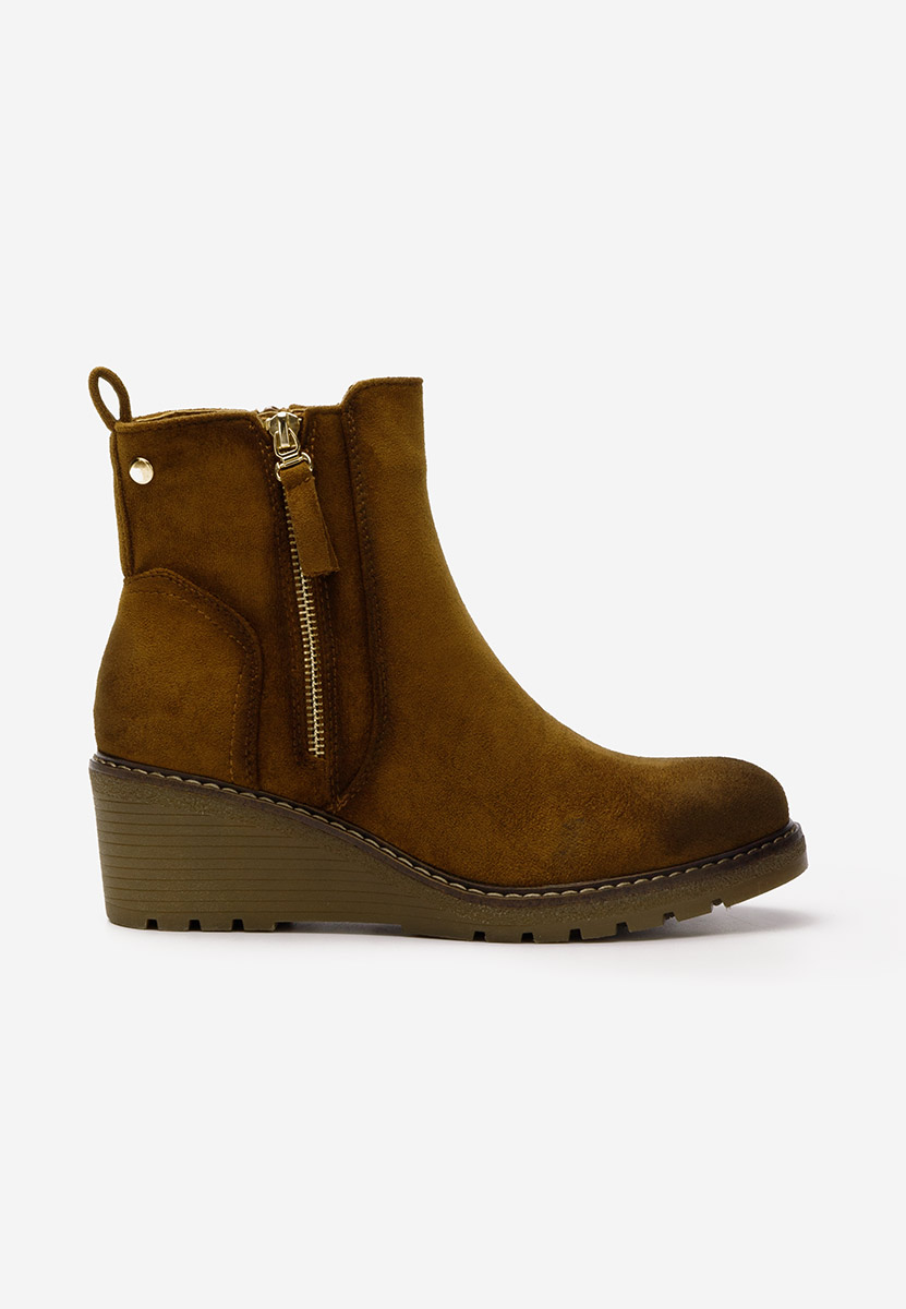 Odores v2 camel női platform bokacsizma 