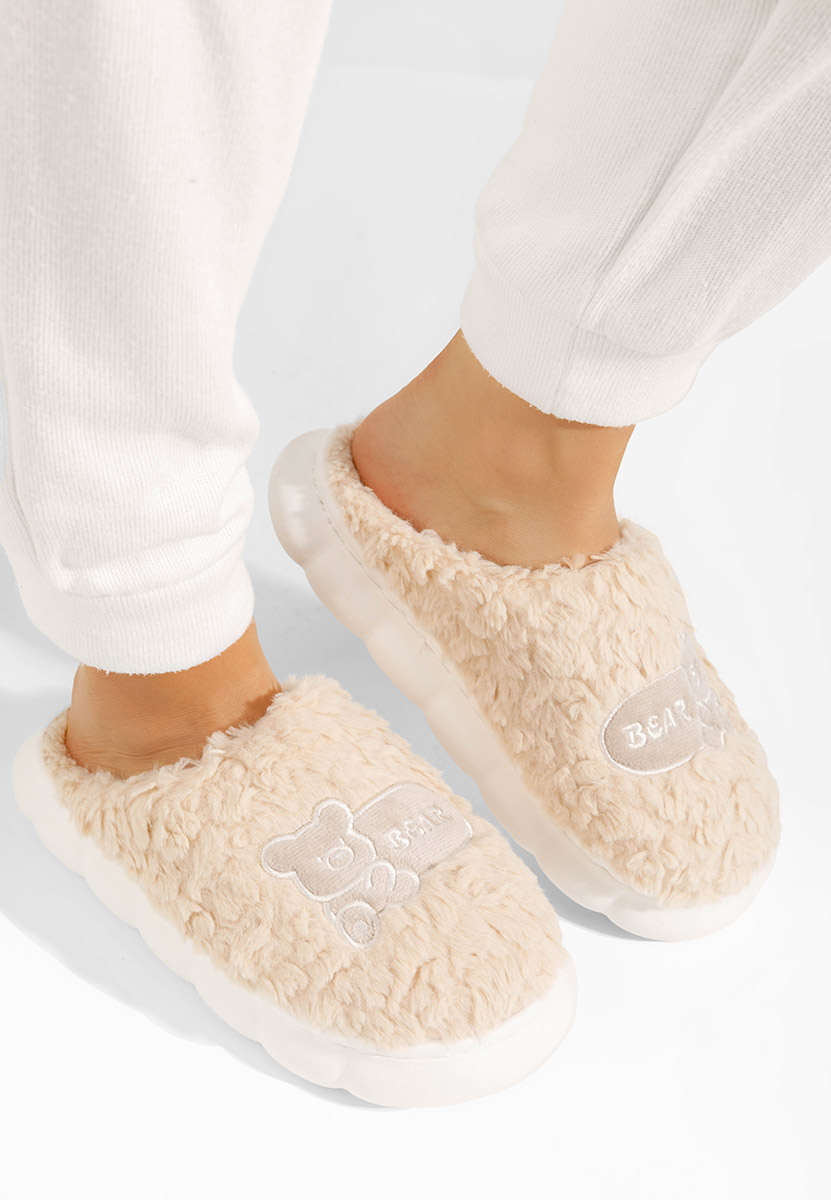 Tiena bézs női otthoni papucs