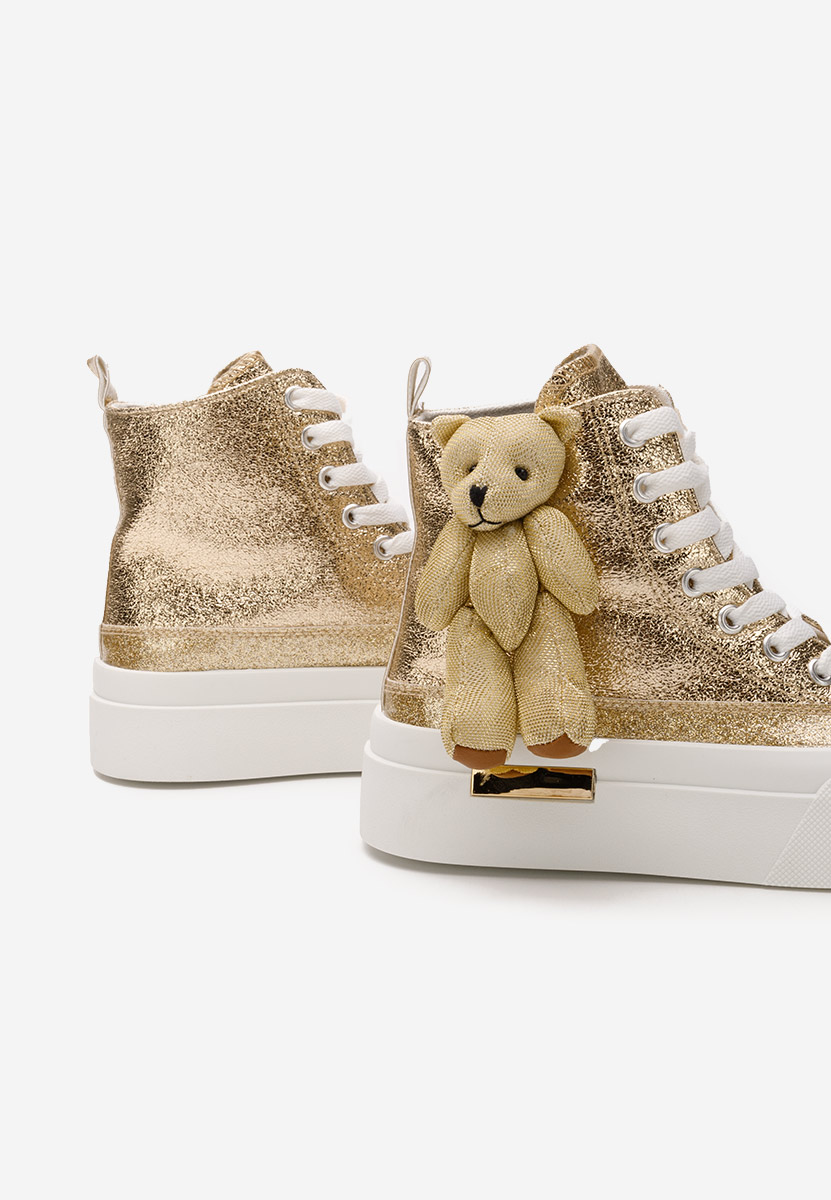 Alisea aranyszínü magasszárú teniszcipő