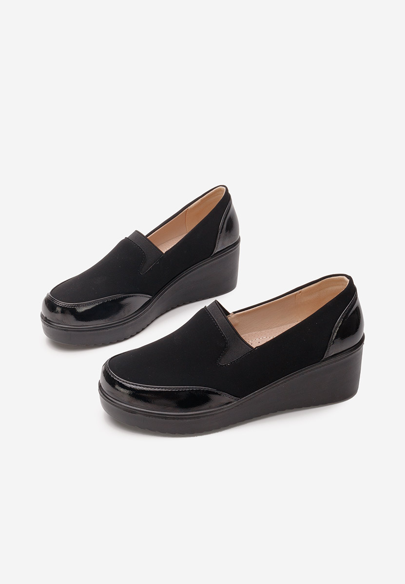 Belma fekete platform cipők