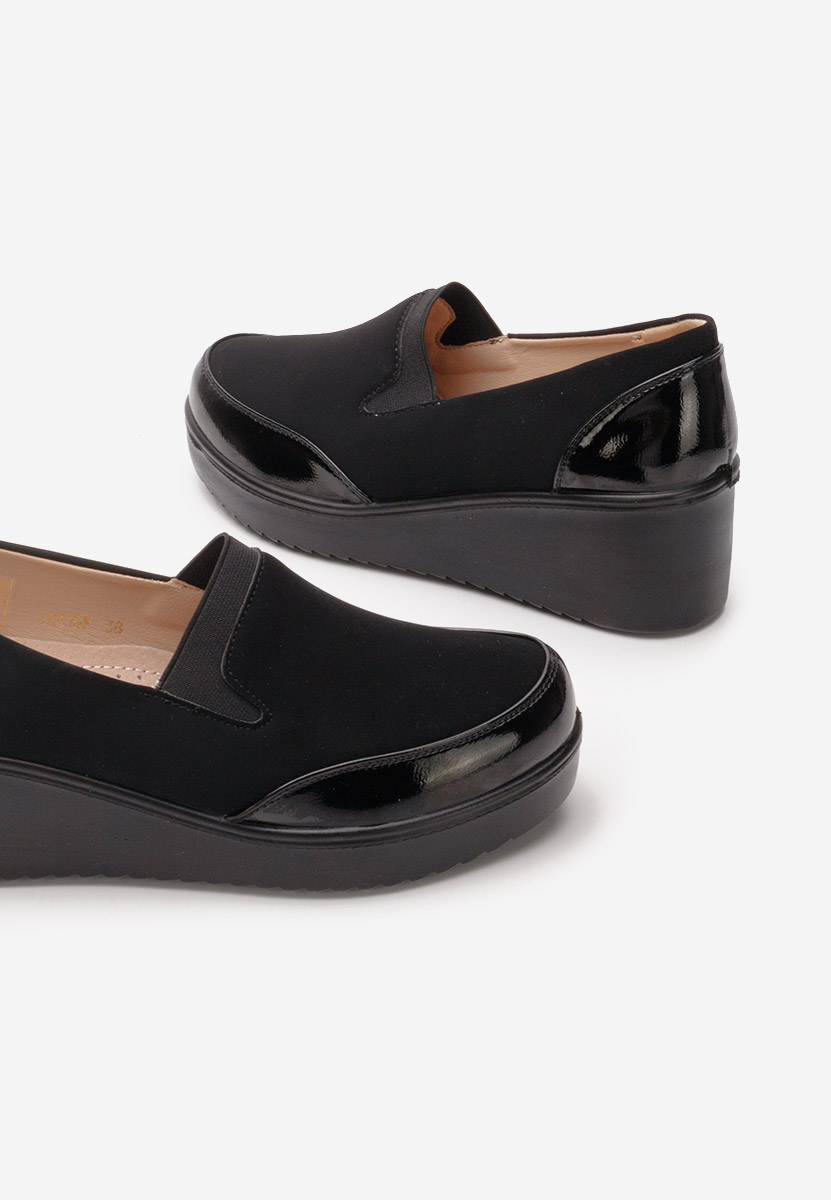 Belma fekete platform cipők