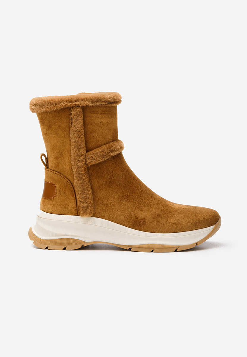 Overall camel női téli bokacipő