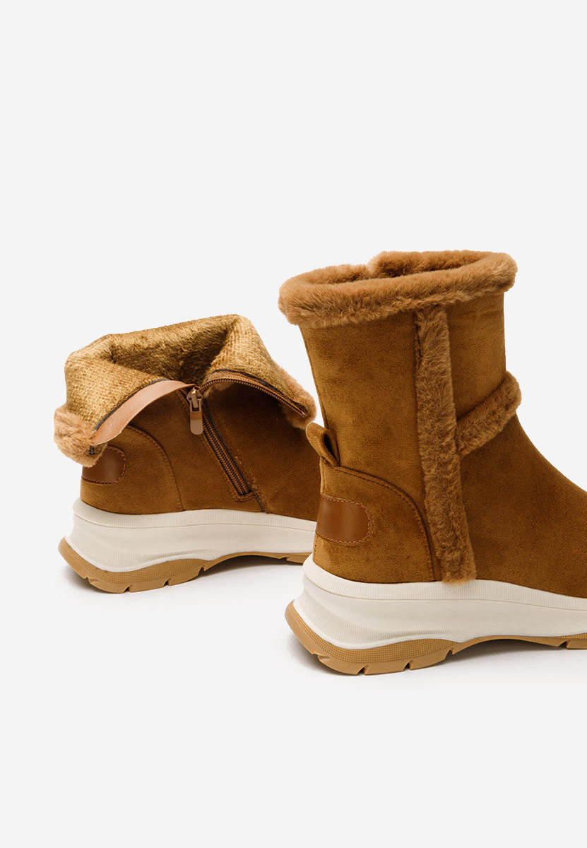 Overall camel női téli bokacipő