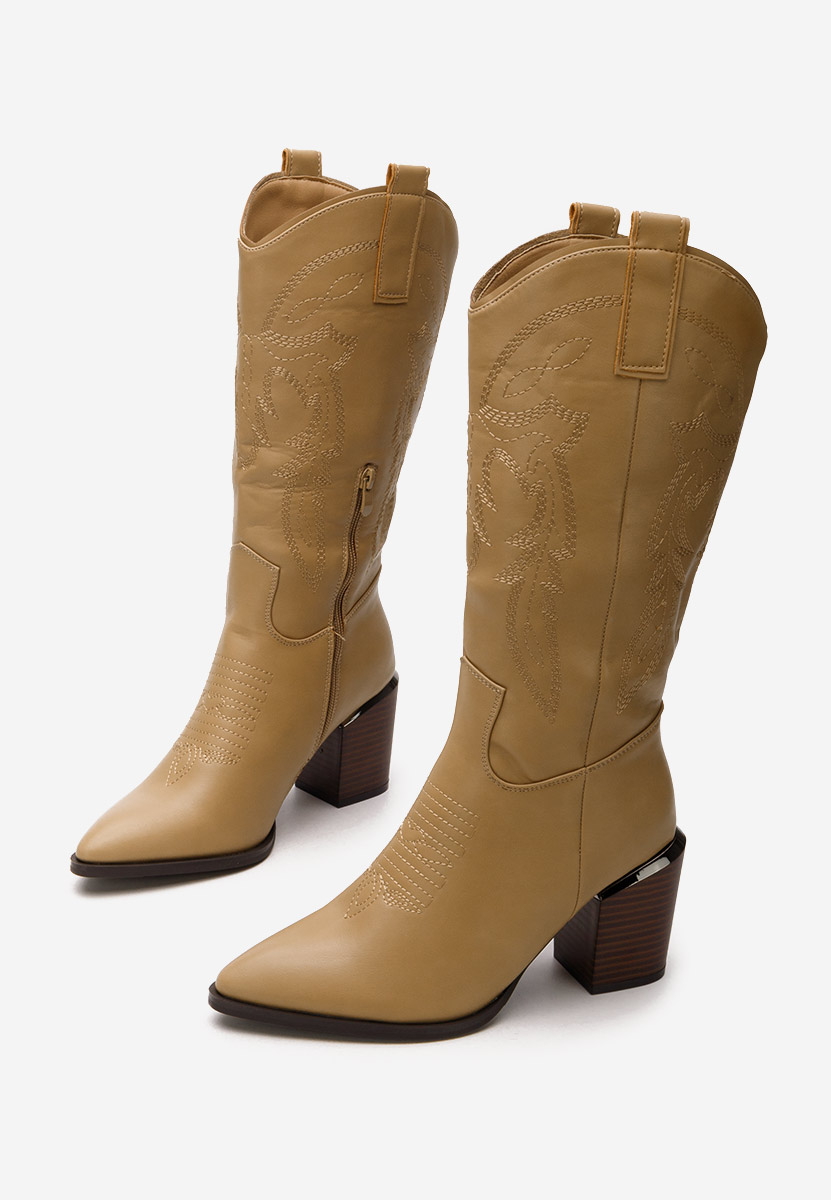 Galice khaki cowboy csizma