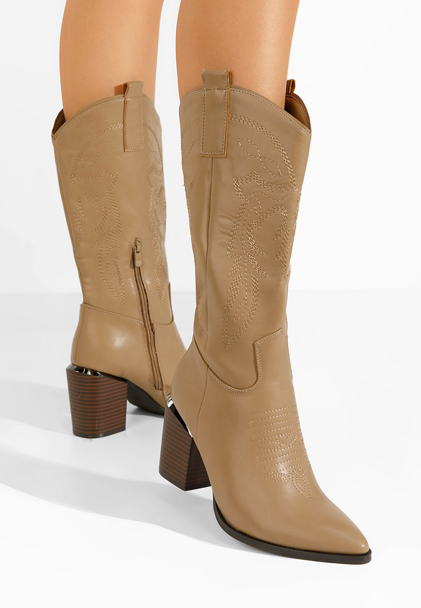 Galice khaki cowboy csizma