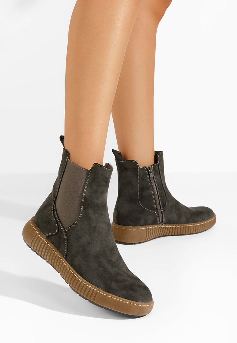 Sheela szürke chelsea bokacsizma