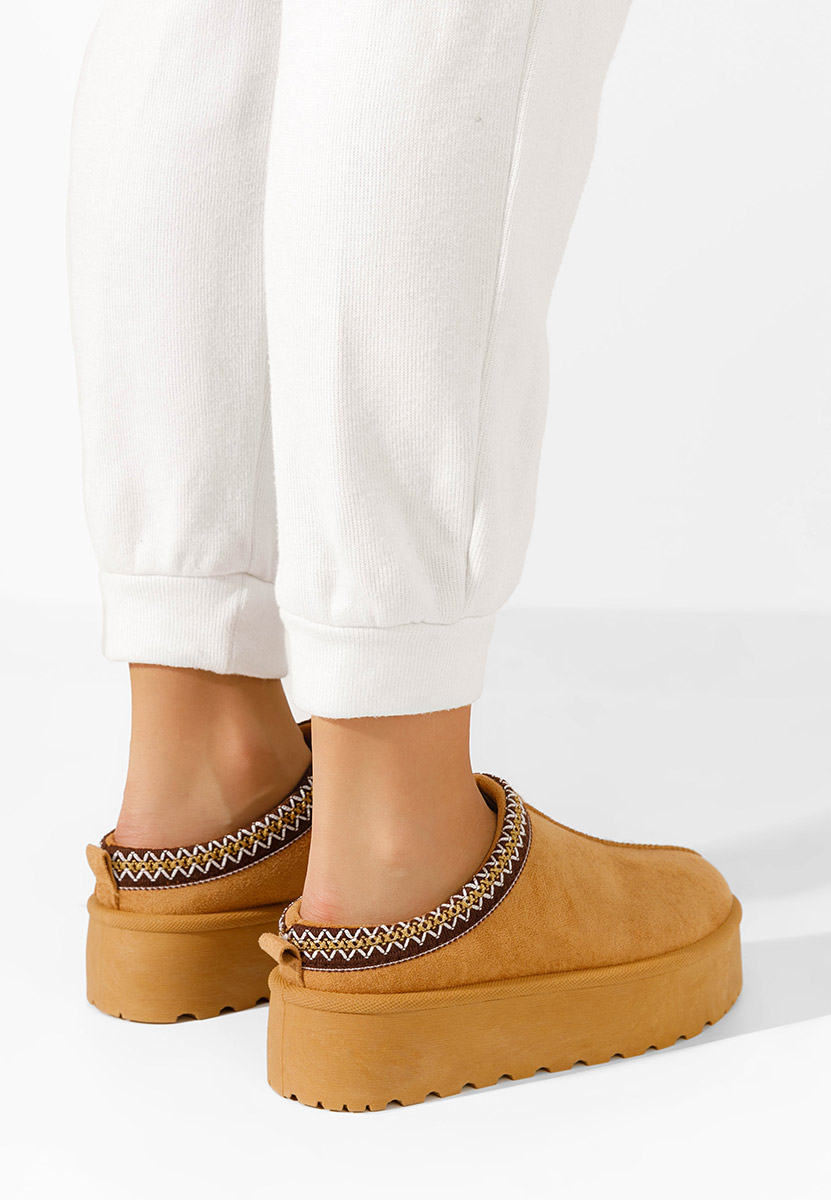 Comfy v4 camel női facipő