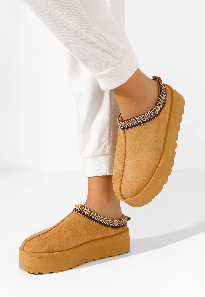 Comfy v4 camel női facipő