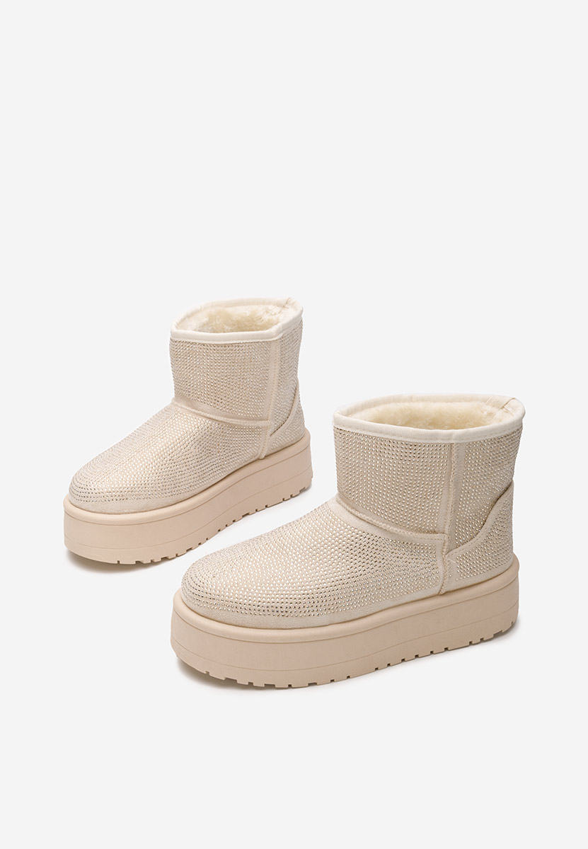 Feyna bézs női téli csizma