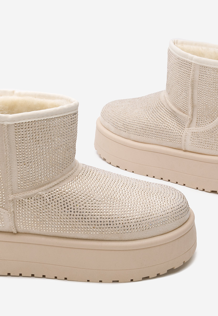 Feyna bézs női téli csizma