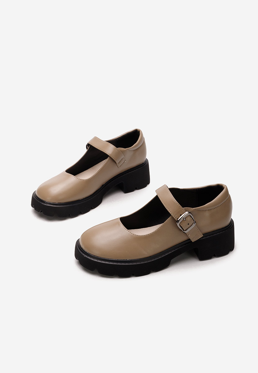 Anghela v2 khaki női belebújós cipő