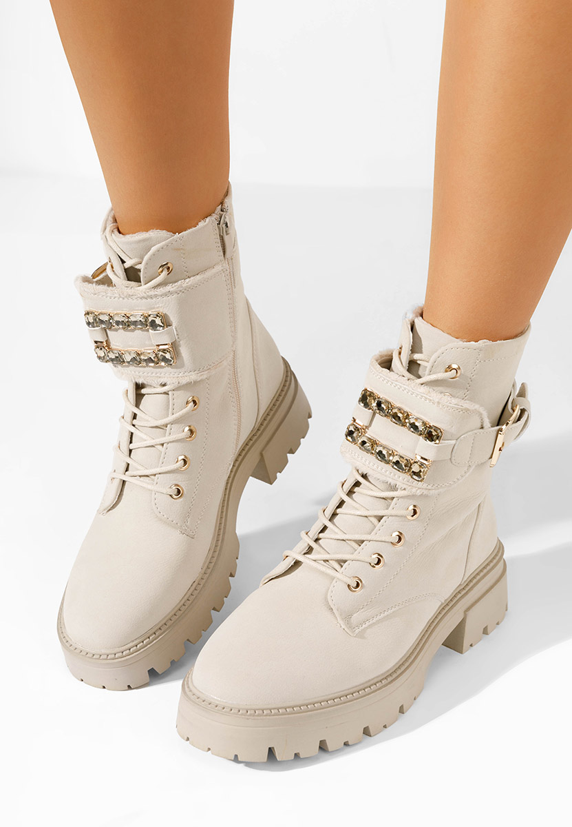 Acasia bézs női bakancs