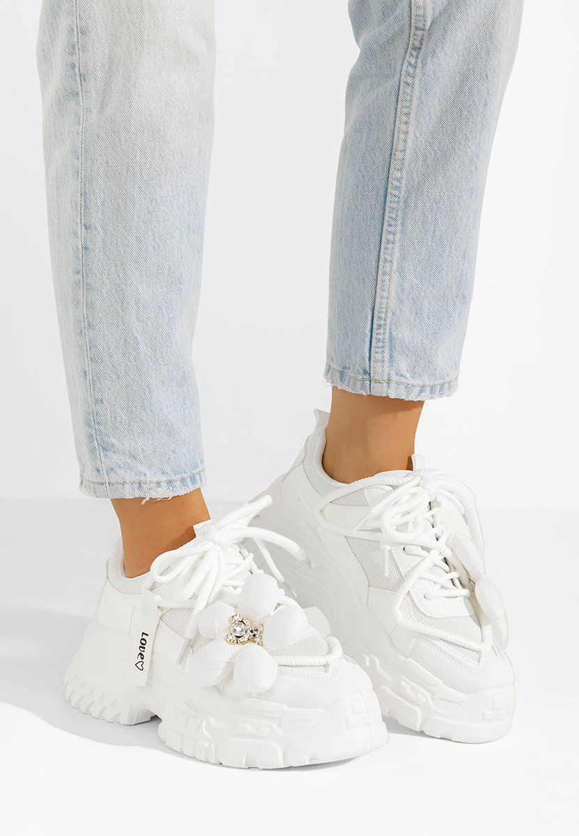 Shaina fehér platform sneaker cipő 