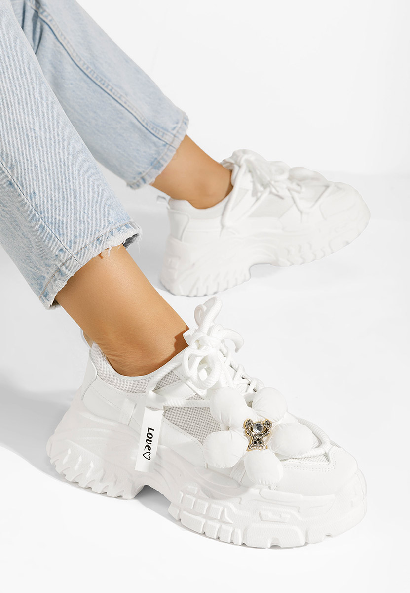 Shaina fehér platform sneaker cipő 