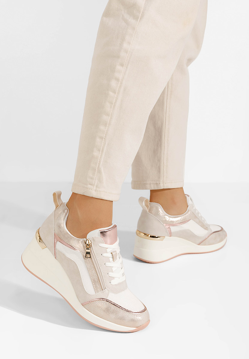 Kalista fehér platform sneaker cipő 