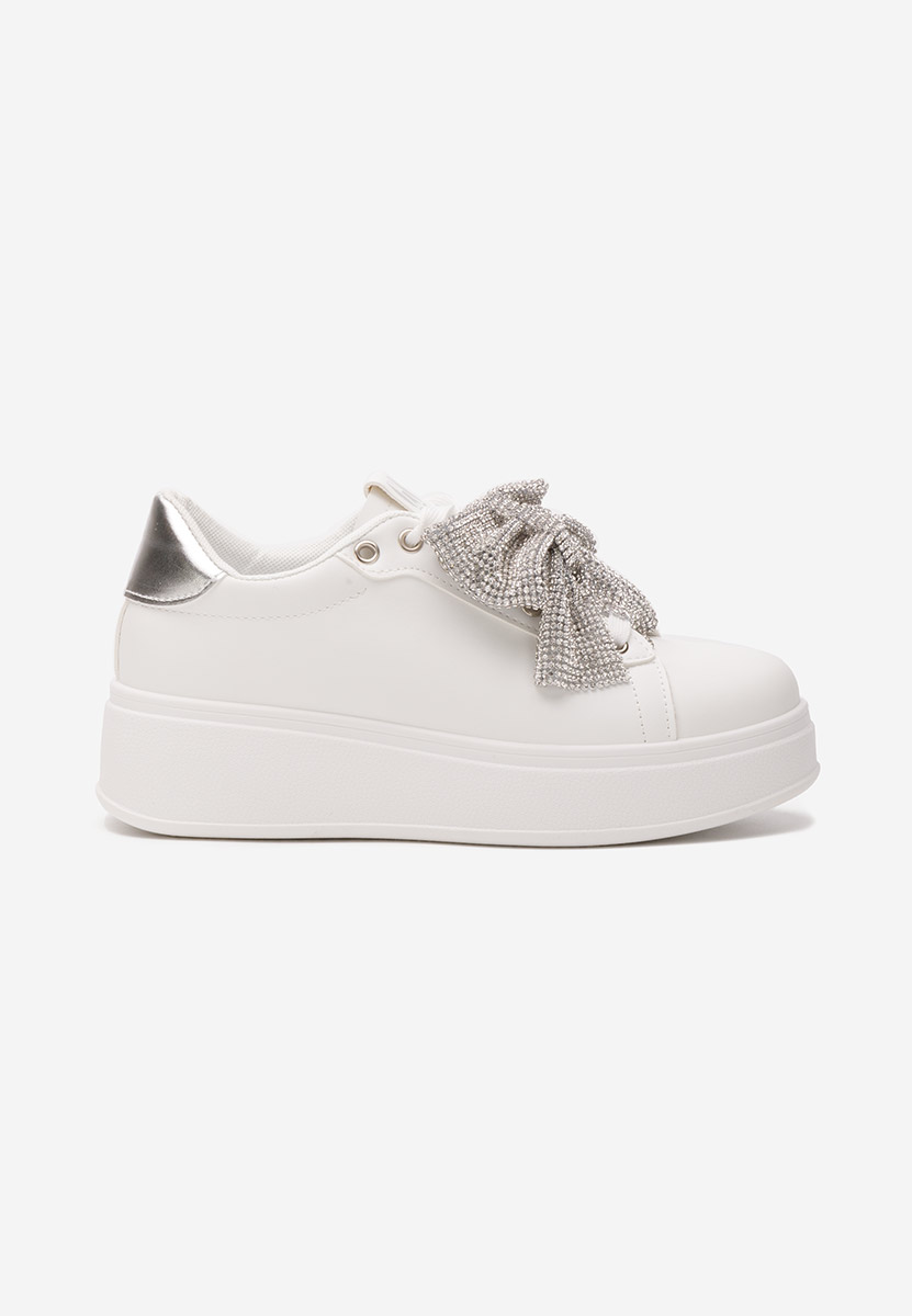 Hermila fehér telitalpú platform sneaker