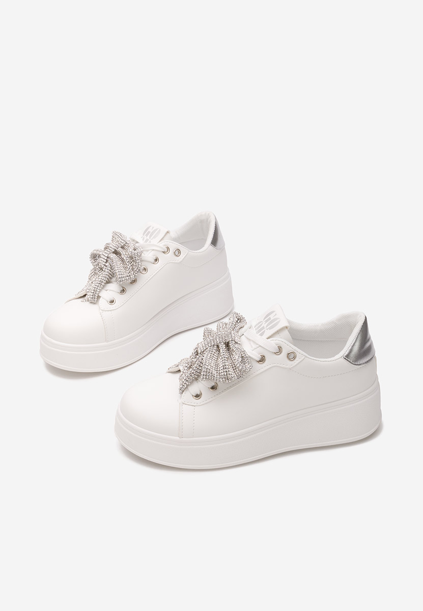 Hermila fehér telitalpú platform sneaker