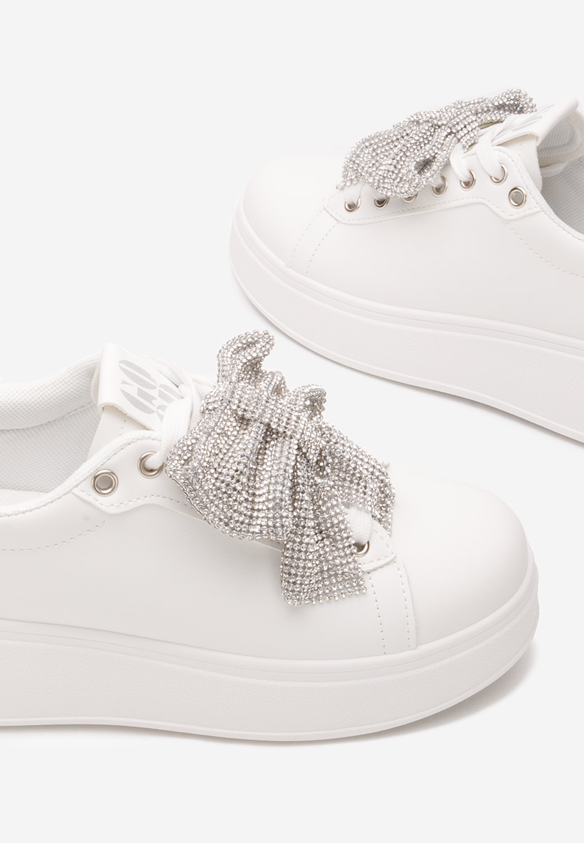 Hermila fehér telitalpú platform sneaker