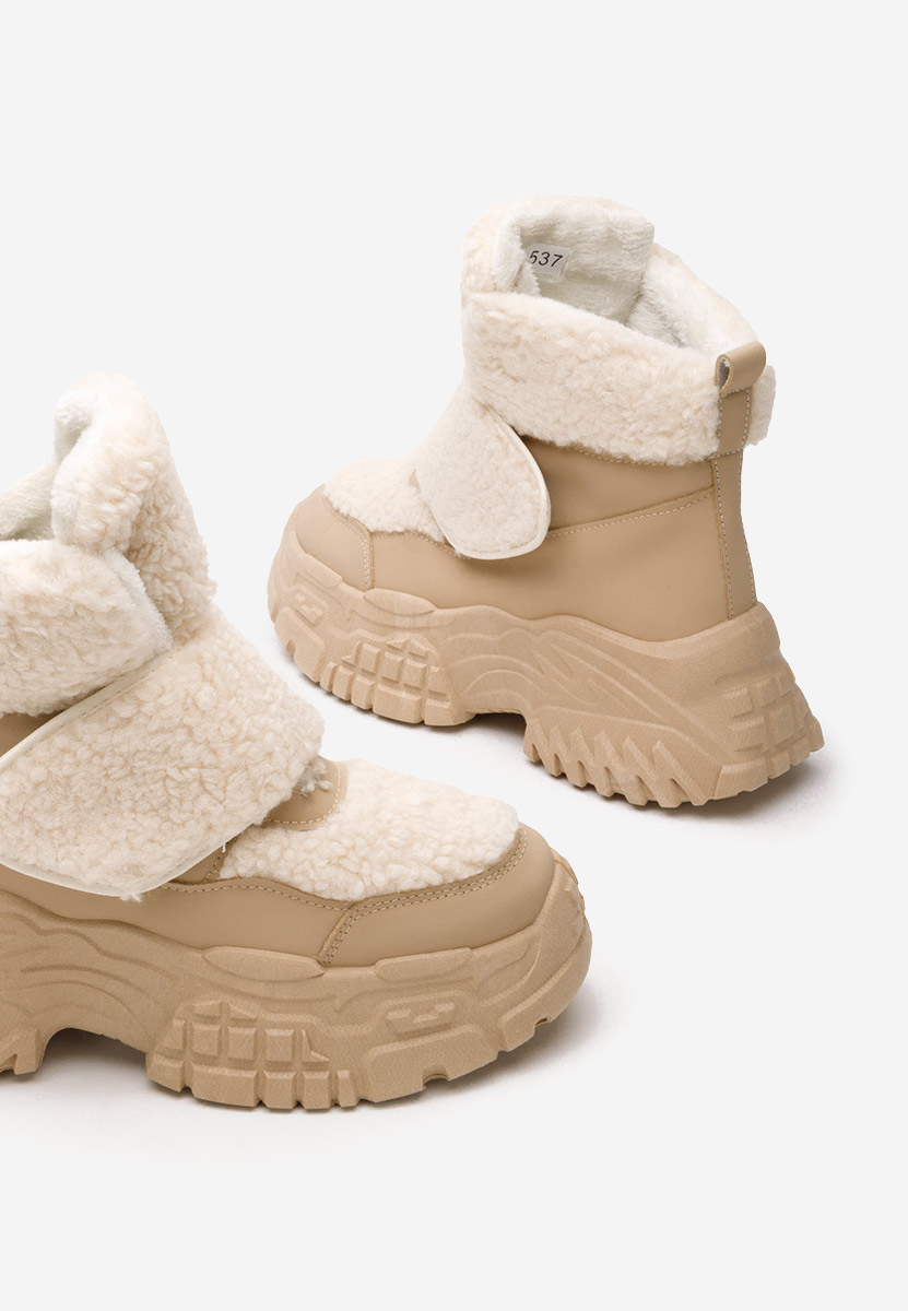 Comino khaki női téli tornacipők